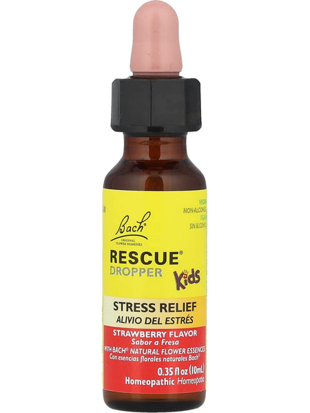 Bach Original Flower Essences, Rescue Dropper Kids, Strawberry, 10 ml