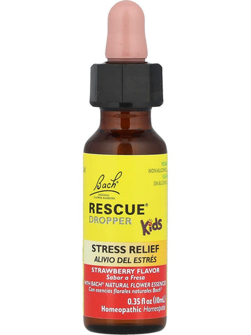 Bach Original Flower Essences, Rescue Dropper Kids, Strawberry, 10 ml