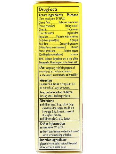 Bach Original Flower Essences, Rescue Dropper Kids, Strawberry, 10 ml