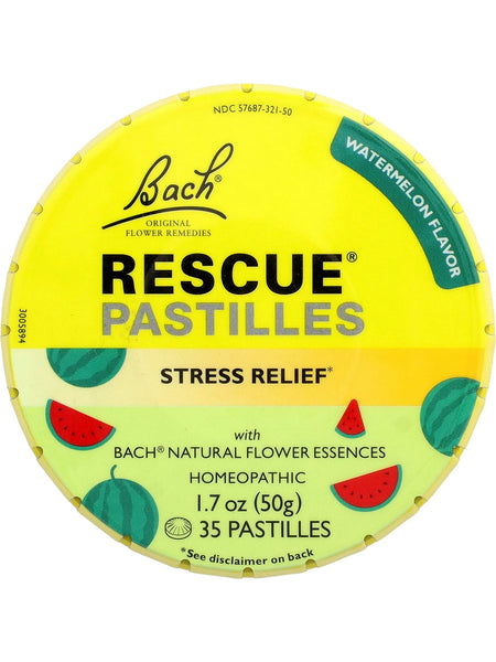 Bach Original Flower Essences, Rescue Pastilles, Watermelon, 1.7 oz