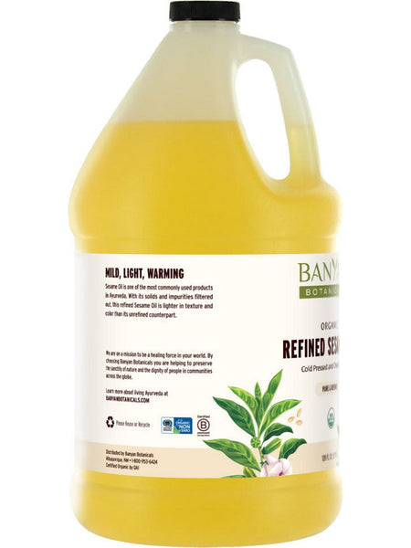 Banyan Botanicals, Refined Sesame Oil, 128 fl oz
