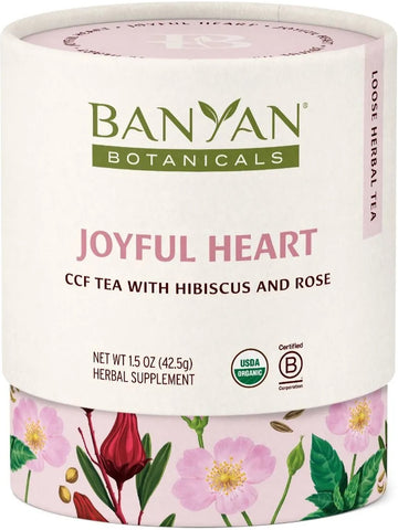 Banyan Botanicals, Joyful Heart™, CCF Tea With Hibiscus And Rose, 1.5 oz
