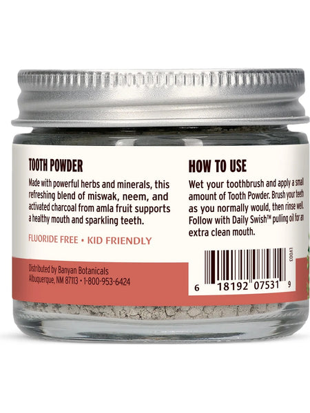 Banyan Botanicals, Tooth Powder With Amalaki Charcoal, Cinnamon Clove, 0.75 oz