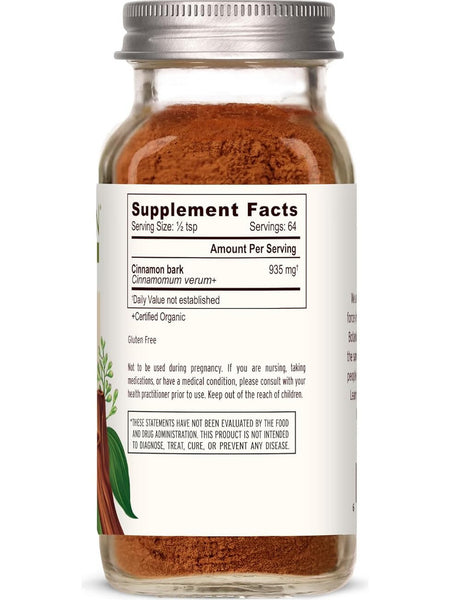 Banyan Botanicals, Cinnamon Powder, spice jar