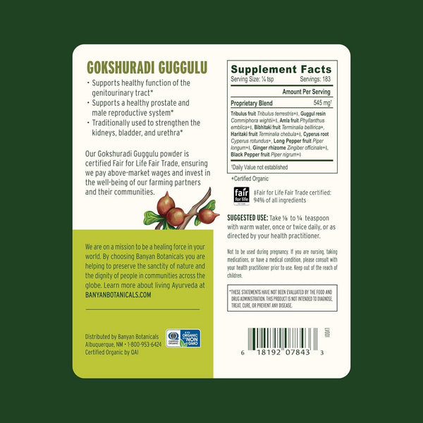 Banyan Botanicals, Gokshuradi Guggulu, 3.5 oz