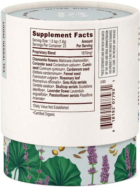 Banyan Botanicals, Mellow Mind™, CCF Tea With Chamomile And Brahmi, 1.5 oz