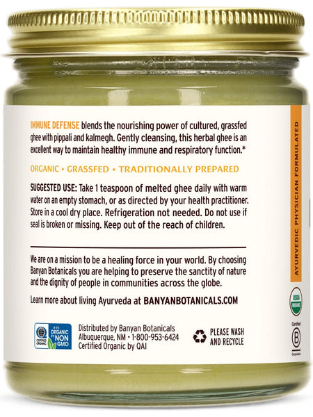 Banyan Botanicals, Immune Defense Ghee, 7.5 oz
