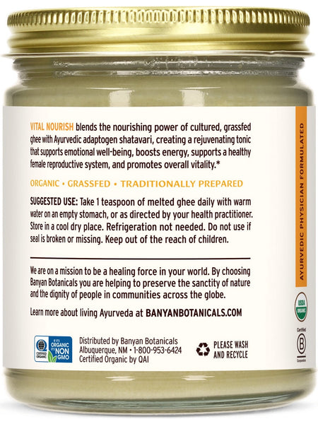 Banyan Botanicals, Vital Nourish Ghee, 7.5 oz