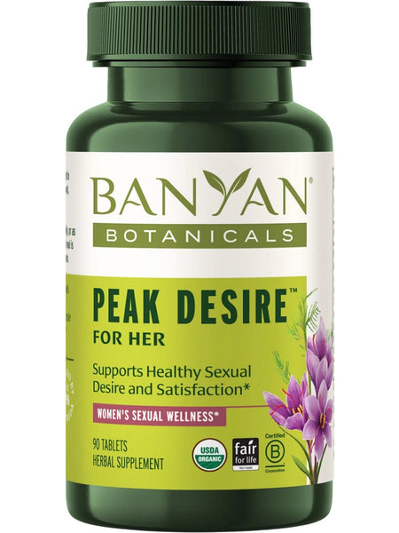 Banyan Botanicals, Peak Desire for Her, 90 Tablets