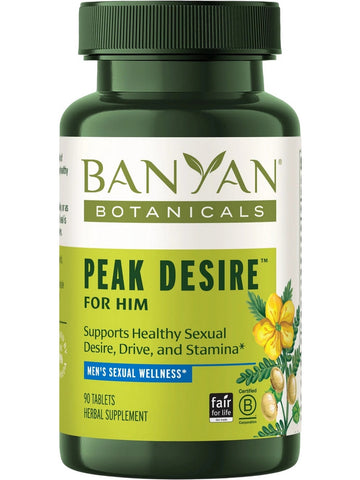 Banyan Botanicals, Peak Desire for Him, 90 Tablets