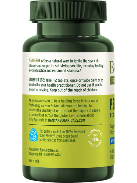 Banyan Botanicals, Peak Desire for Him, 90 Tablets