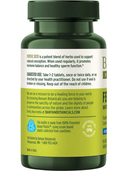 Banyan Botanicals, Fertile Seed, 90 Tablets
