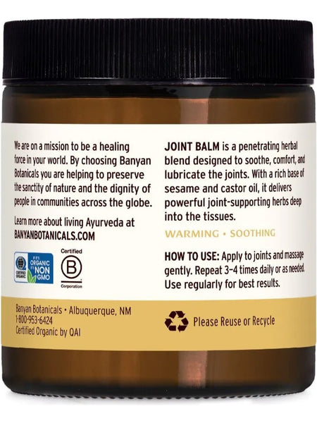 Banyan Botanicals, Joint Balm, 4 oz