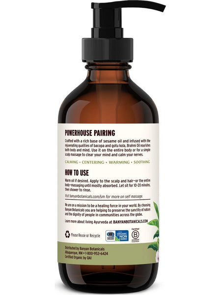 Banyan Botanicals, Brahmi Oil (Sesame), 8 fl oz