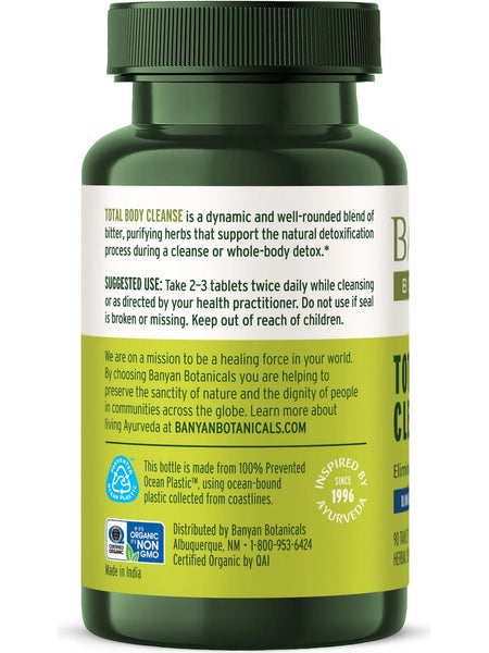 Banyan Botanicals, Total Body Cleanse, 90 tabs
