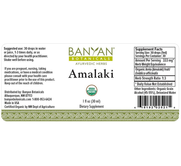 Banyan Botanicals, Amalaki, Liquid Extract, 1 fl oz