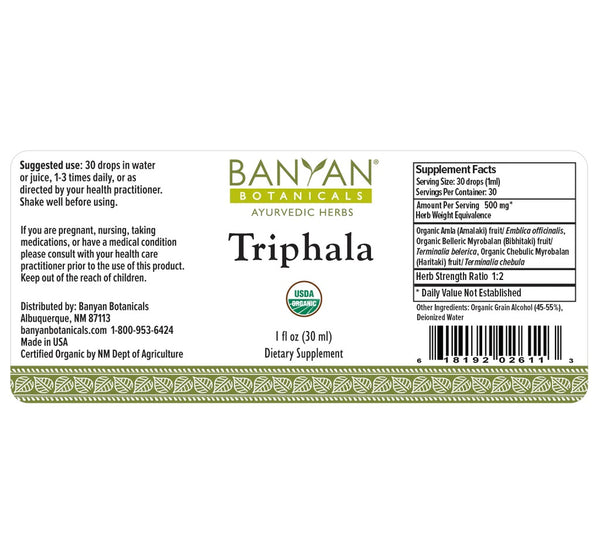Banyan Botanicals, Triphala, Liquid Extract, 1 fl oz