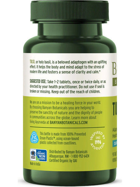 Banyan Botanicals, Tulsi, Holy Basil, 90 tabs