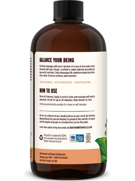 Banyan Botanicals, Daily Massage Oil, 24 fl oz