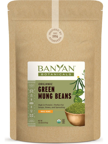 Banyan Botanicals, Green Mung Beans, 1.65 lbs