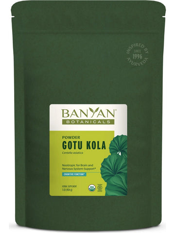 Banyan Botanicals, Brahmi Gotu Kola Powder, 1 lb