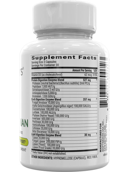 BIOptimizers, Gluten Guardian, 90 Veggie Caps