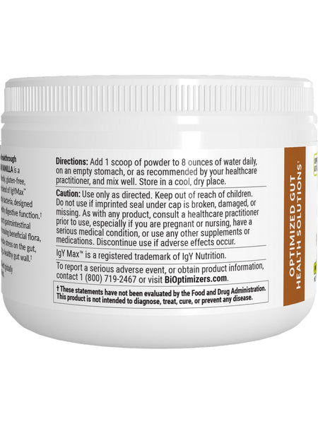 BIOptimizers, Microbiome Breakthrough, Vanilla, 5.29 oz