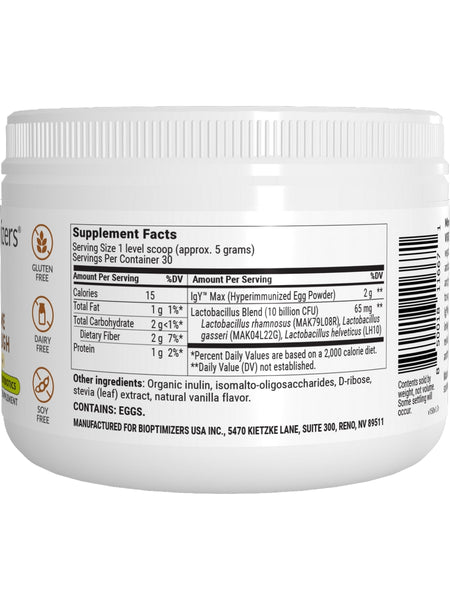 BIOptimizers, Microbiome Breakthrough, Vanilla, 5.29 oz