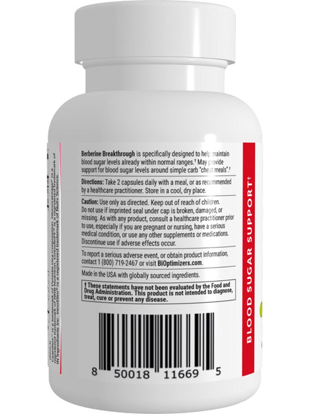 BIOptimizers, Berberine Breakthrough, 60 Veggie Caps