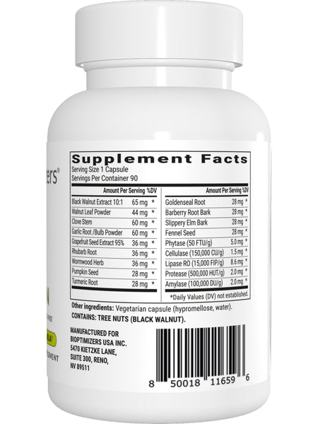 BIOptimizers, Para Guardian, 90 Veggie Caps