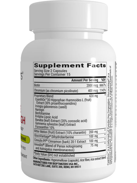 BIOptimizers, Berberine Breakthrough, 30 Veggie Caps