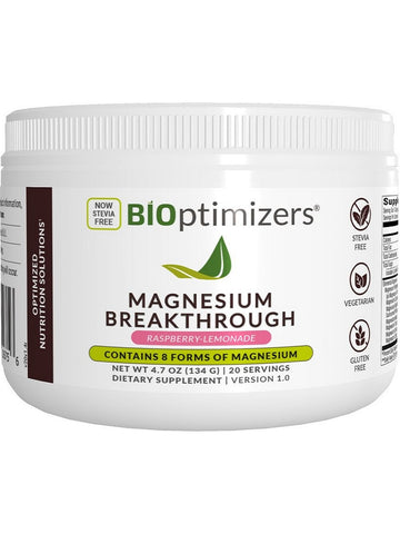 BIOptimizers, Magnesium Breakthrough, Raspberry-Lemonade, 4.7 oz