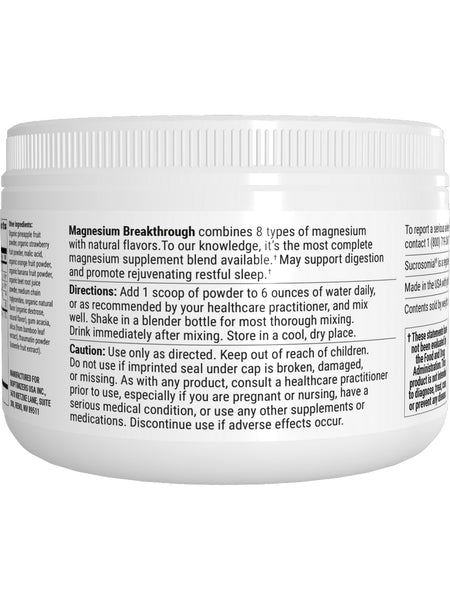 BIOptimizers, Magnesium Breakthrough Powder, Organic Fruit Punch 20 Servings, 4.4 oz