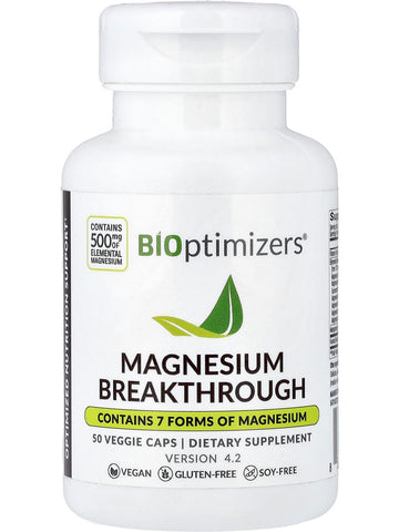 BIOptimizers, Magnesium Breakthrough, 50 Veggie Caps