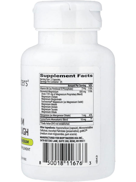 BIOptimizers, Magnesium Breakthrough, 50 Veggie Caps