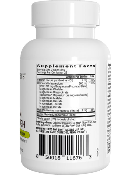 BIOptimizers, Magnesium Breakthrough, 50 Veggie Caps