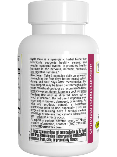 BIOptimizers, Cycle Care, 45 Veggie Caps