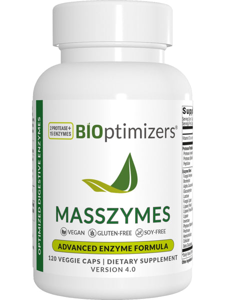 BIOptimizers, MassZymes, 120 Veggie Caps