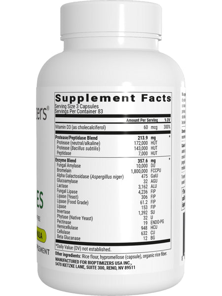 BIOptimizers, MassZymes, 250 Veggie Caps