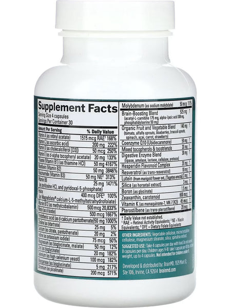 BrainMD, NeuroVite Plus, 120 Capsules