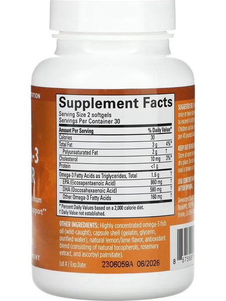 BrainMD, Omega-3 Power, 60 Softgels