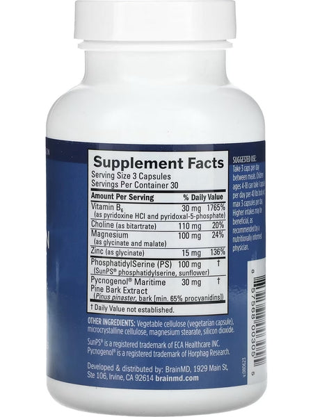 BrainMD, Attention Support, 90 Vegan Capsules