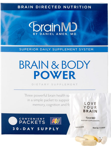 BrainMD, Brain and Body Power, 60 Convenient Packets