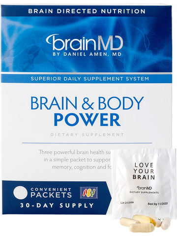 BrainMD, Brain and Body Power, 60 Convenient Packets