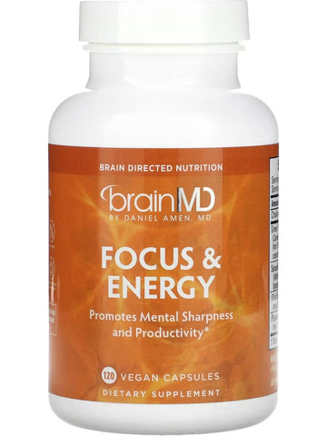 BrainMD, Focus and Energy, 120 Vegan Capsules