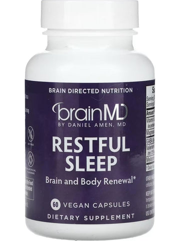 BrainMD, Restful Sleep, 60 Vegan Capsules
