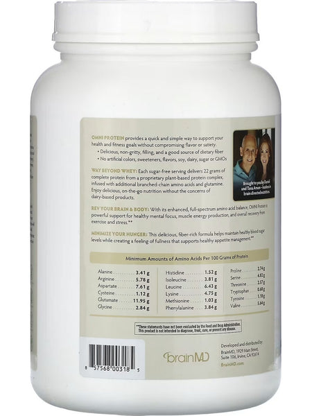 BrainMD, OMNI Protein, Vanilla, 2.38 lbs
