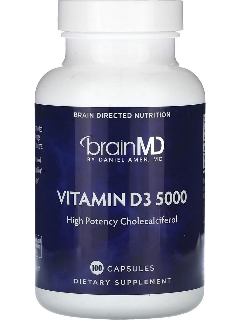 BrainMD, Vitamin D3 5000, 100 Capsules