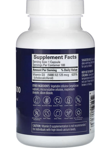 BrainMD, Vitamin D3 5000, 100 Capsules
