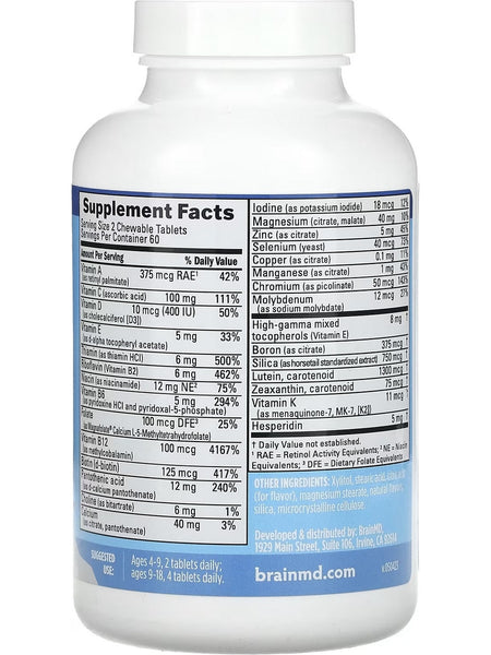 BrainMD, Kids' Neurovite Multivitamin, Citrus, 120 Penguin Chewables